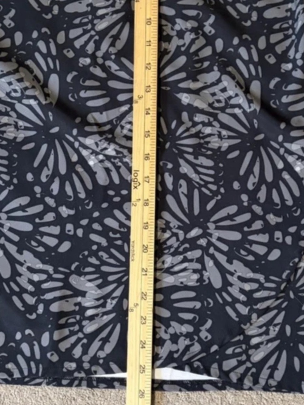 RipSkirt SHIBORI CHARCOAL cover up wrap skirt length 3 women’s size Large - Picture 13 of 13